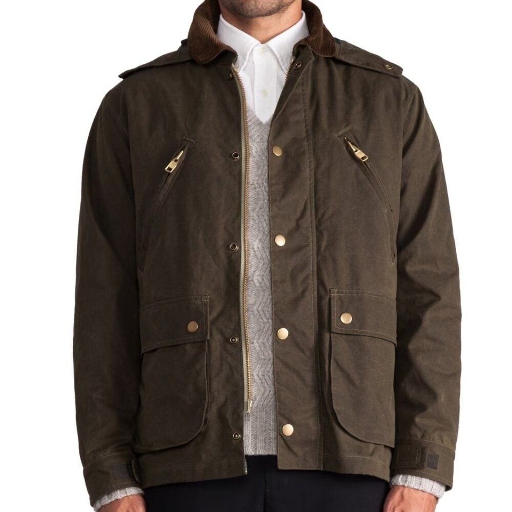 Revolve‎ Man Gant Rugger Wax Your Back Jacket Men's Small RARE HTF Field Green